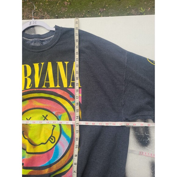 Nirvana Crewneck Oversized Sweatshirt Official Merch Grunge - Picture 8 of 9